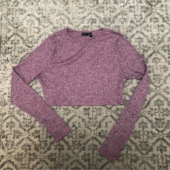 ASOS Design super crop top in pink space dye 🐽 US 14 - Picture 7 of 12